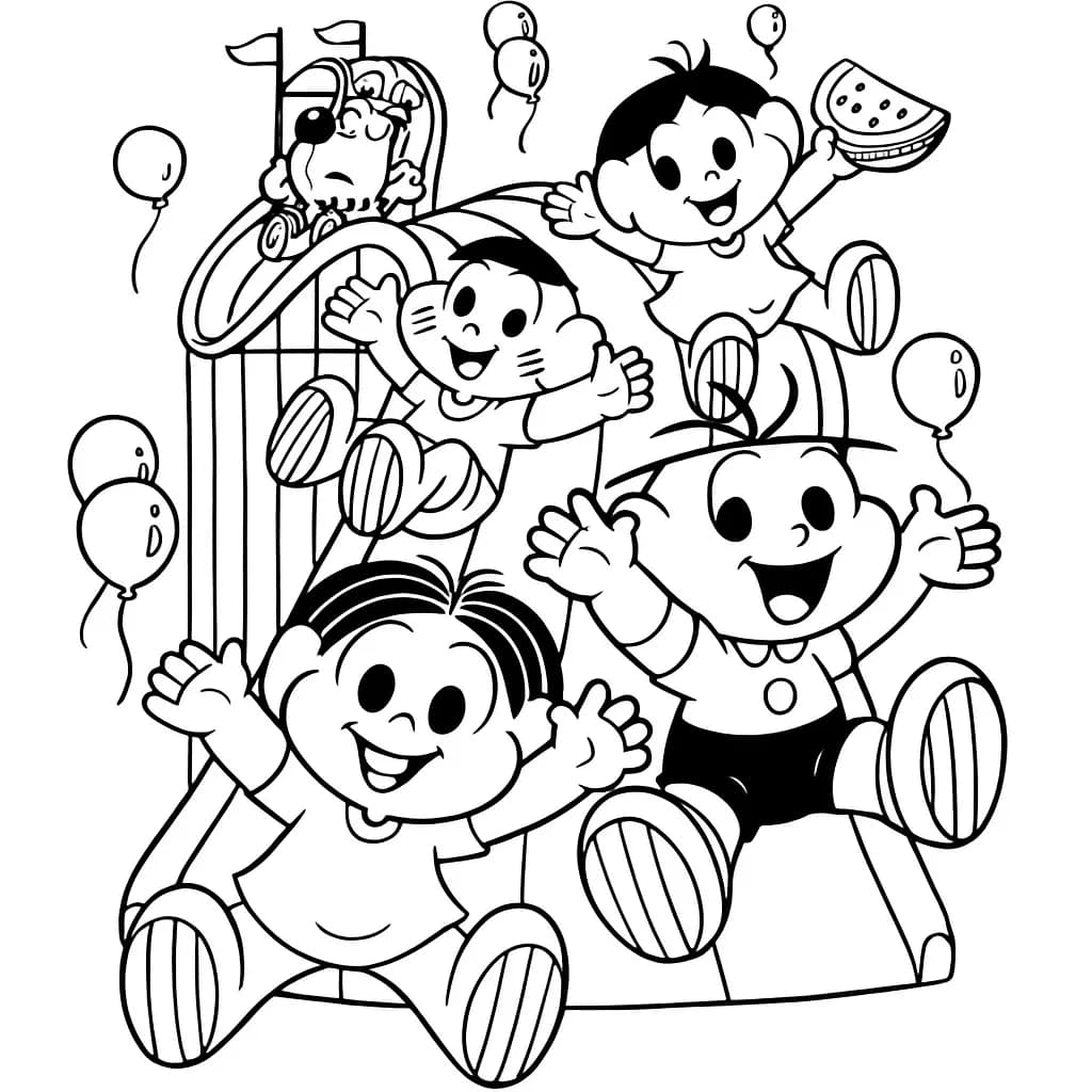 Desenhos da Turma da Mônica para Colorir e Imprimir