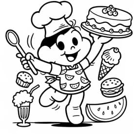 Desenhos da Turma da Mônica para Colorir e Imprimir