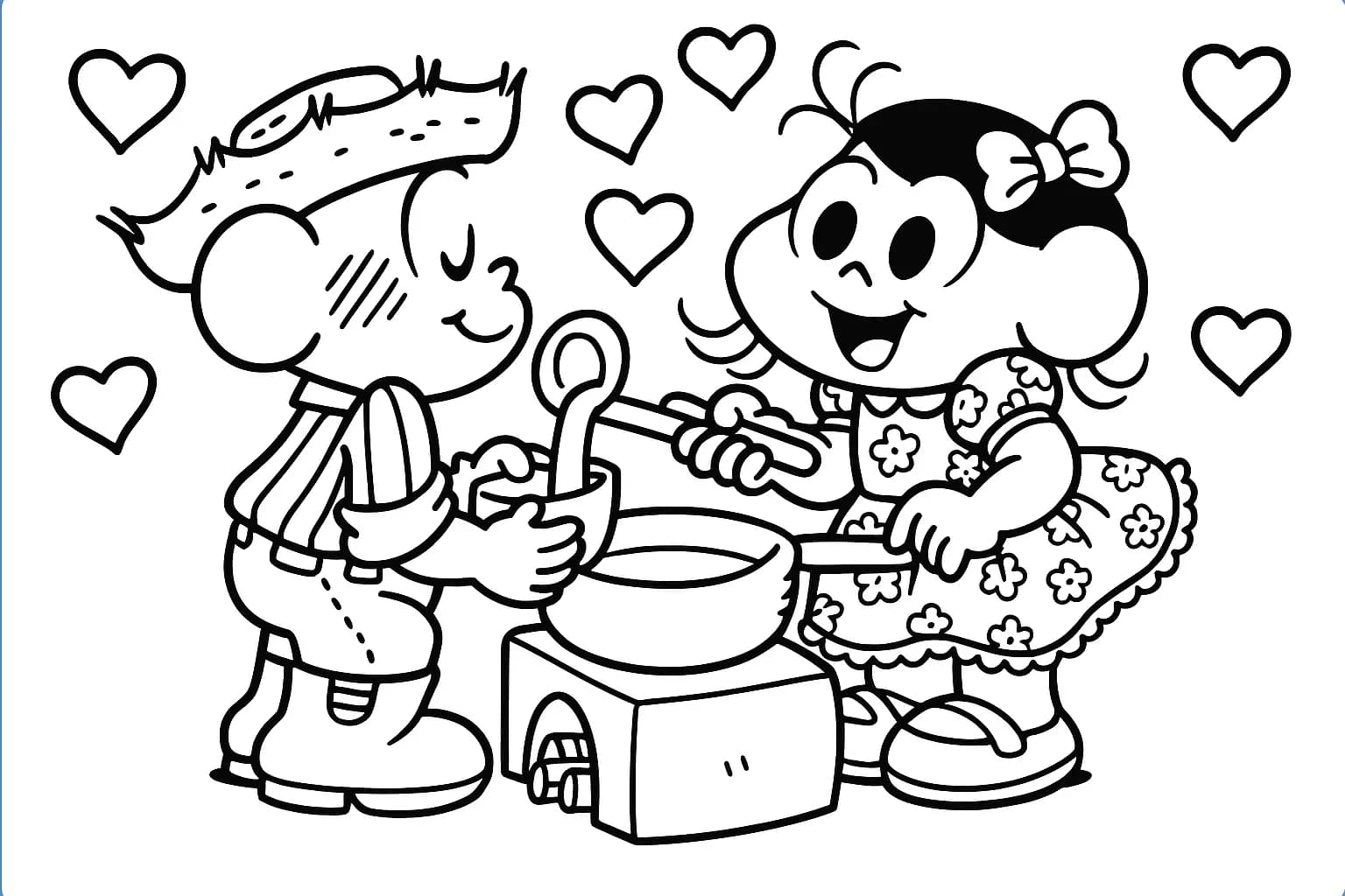 Desenhos da Turma da Mônica para Colorir e Imprimir