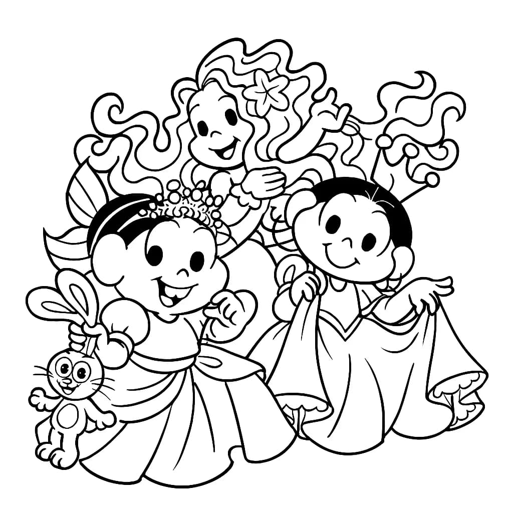Desenhos da Turma da Mônica para Colorir e Imprimir