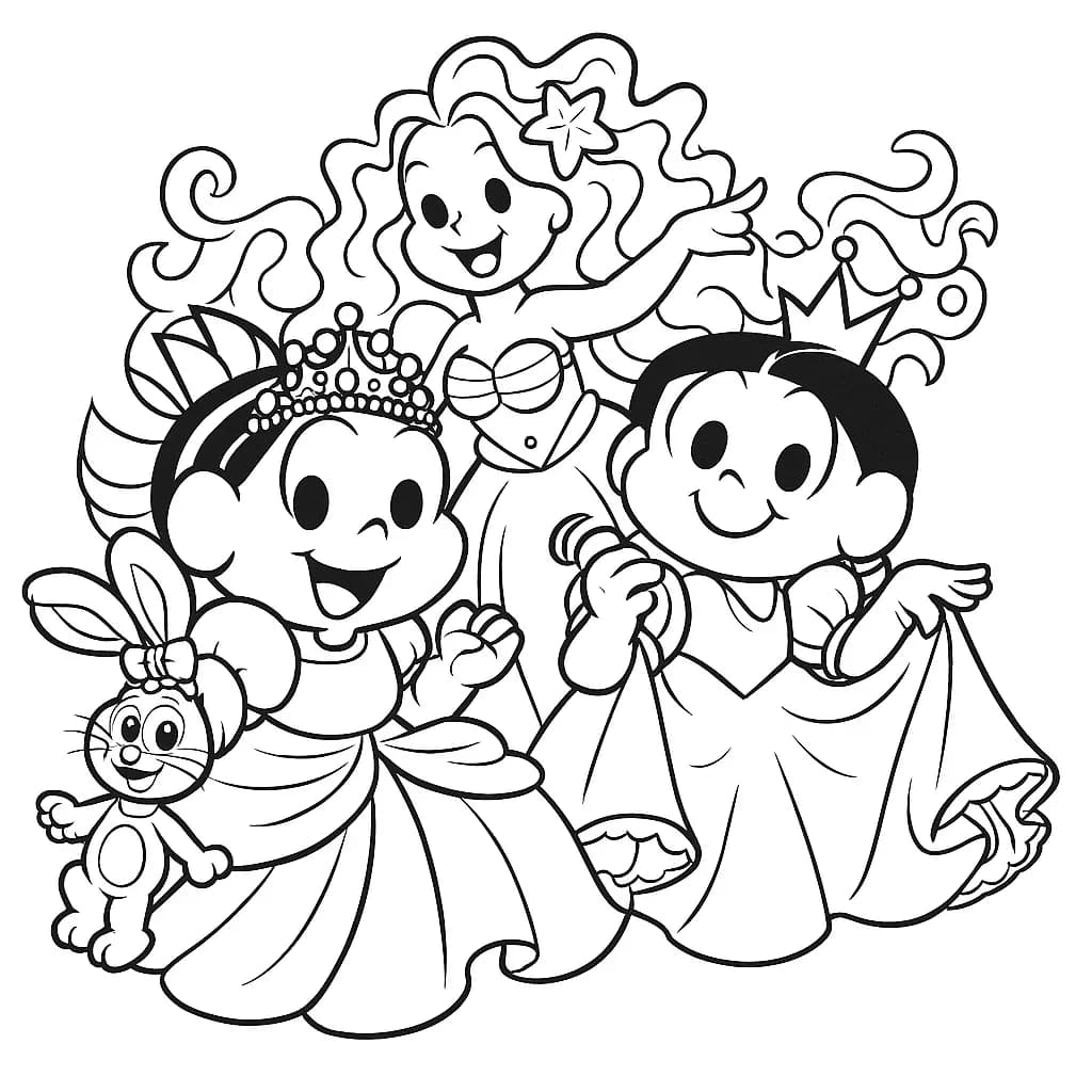 Desenhos da Turma da Mônica para Colorir e Imprimir