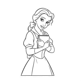 Desenhos de a bela e a fera para imprimir e colorir