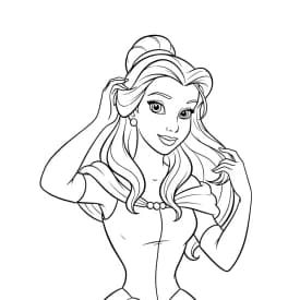 Desenhos de a bela e a fera para imprimir e colorir