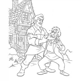 Desenhos de a bela e a fera para imprimir e colorir