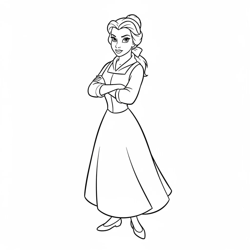 Desenhos de a bela e a fera para imprimir e colorir