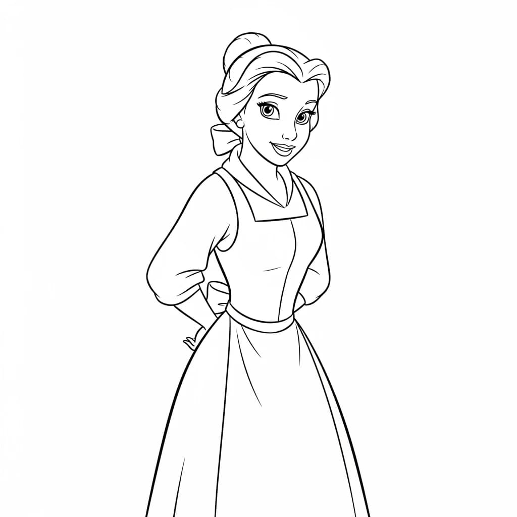 Desenhos de a bela e a fera para imprimir e colorir