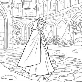 Desenhos de a bela e a fera para imprimir e colorir