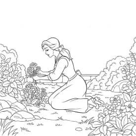 Desenhos de a bela e a fera para imprimir e colorir