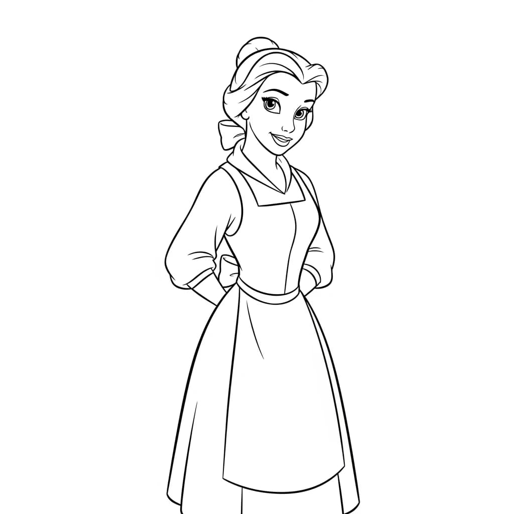 Desenhos de a bela e a fera para imprimir e colorir