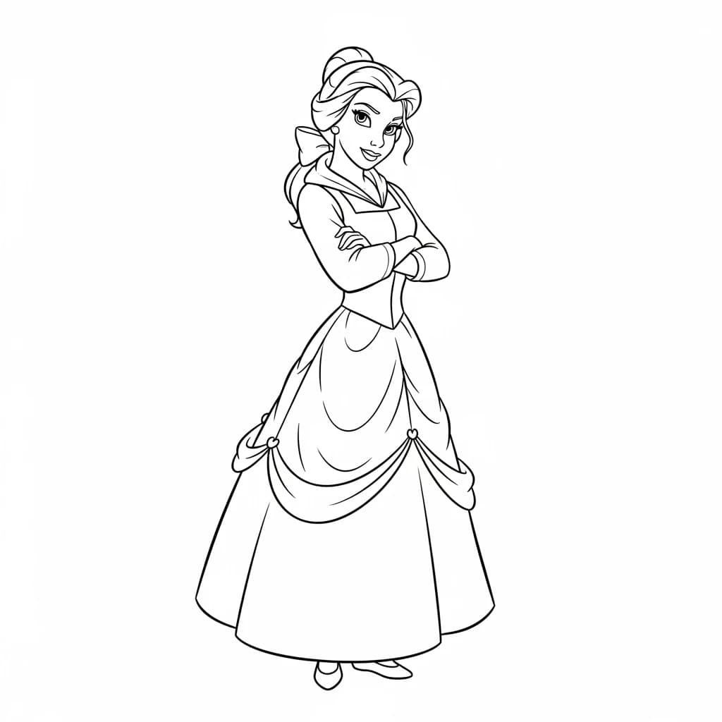 Desenhos de a bela e a fera para imprimir e colorir