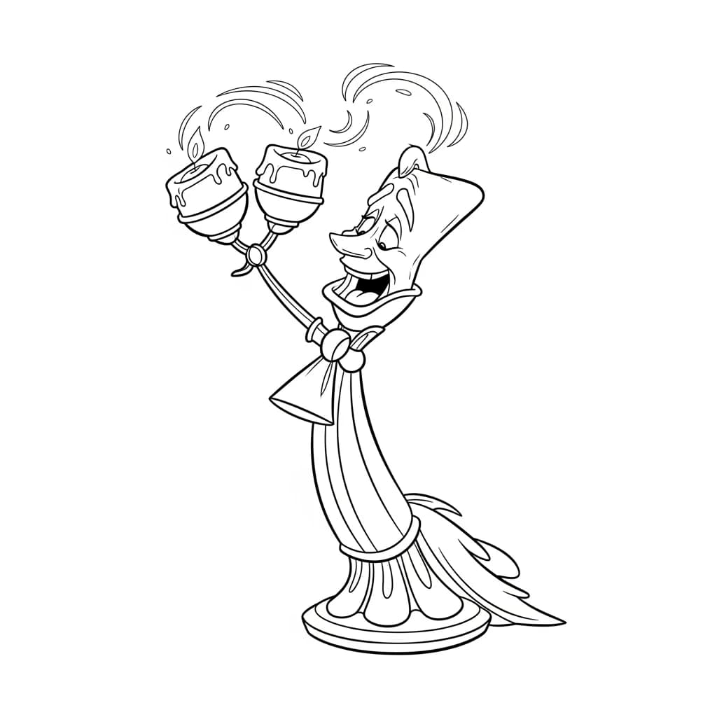 Desenhos de a bela e a fera para imprimir e colorir