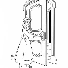 Desenhos de a bela e a fera para imprimir e colorir