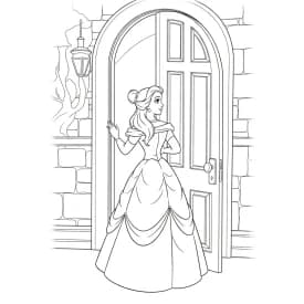 Desenhos de a bela e a fera para imprimir e colorir