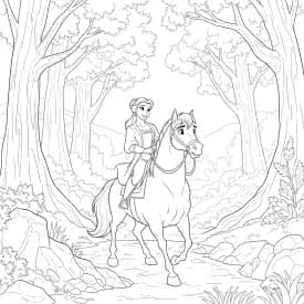 Desenhos de a bela e a fera para imprimir e colorir