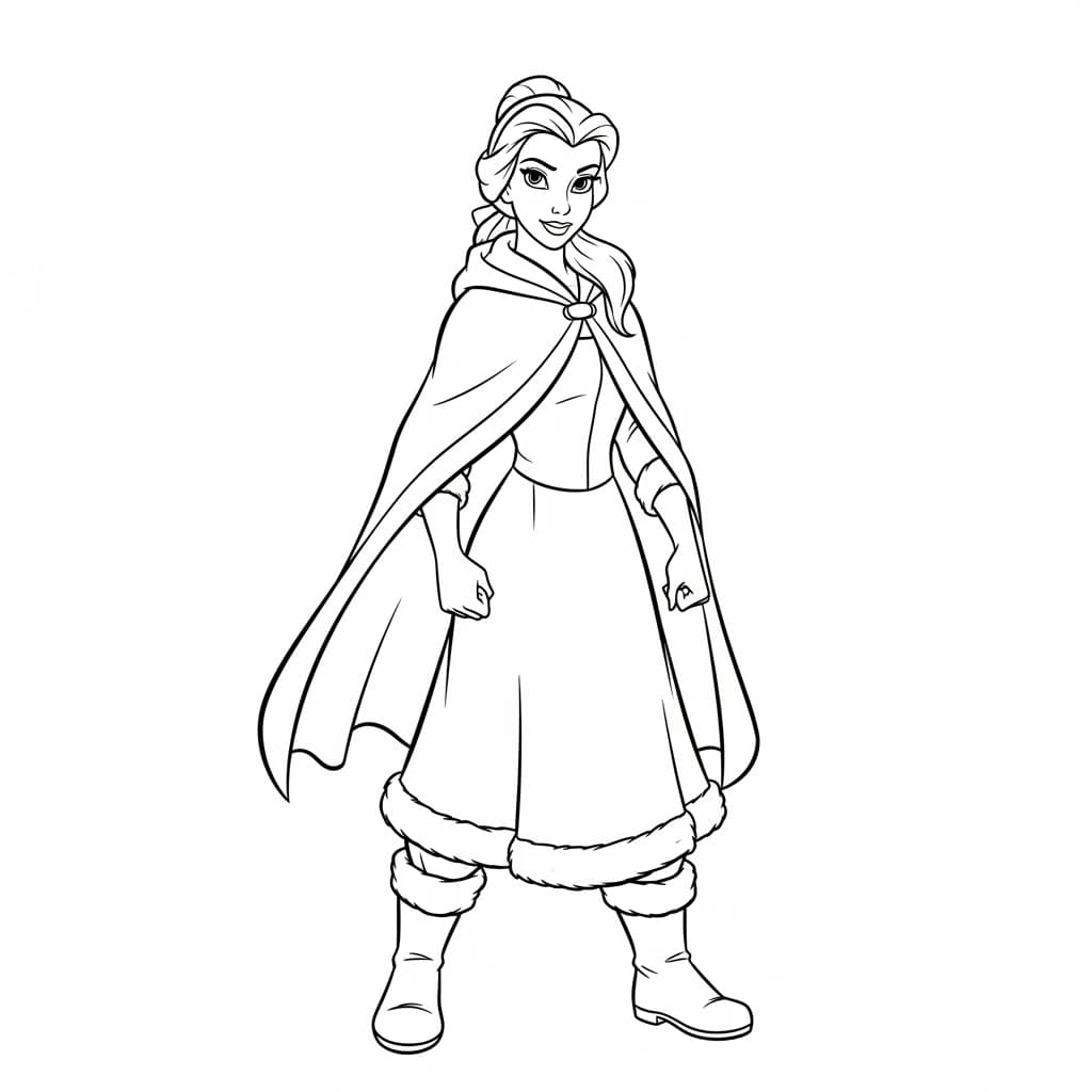 Desenhos de a bela e a fera para imprimir e colorir