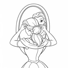 Desenhos de a bela e a fera para imprimir e colorir