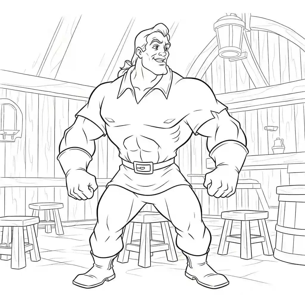 Desenhos de a bela e a fera para imprimir e colorir