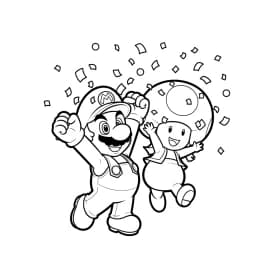 Desenhos do Mario Bros para Colorir e Imprimir