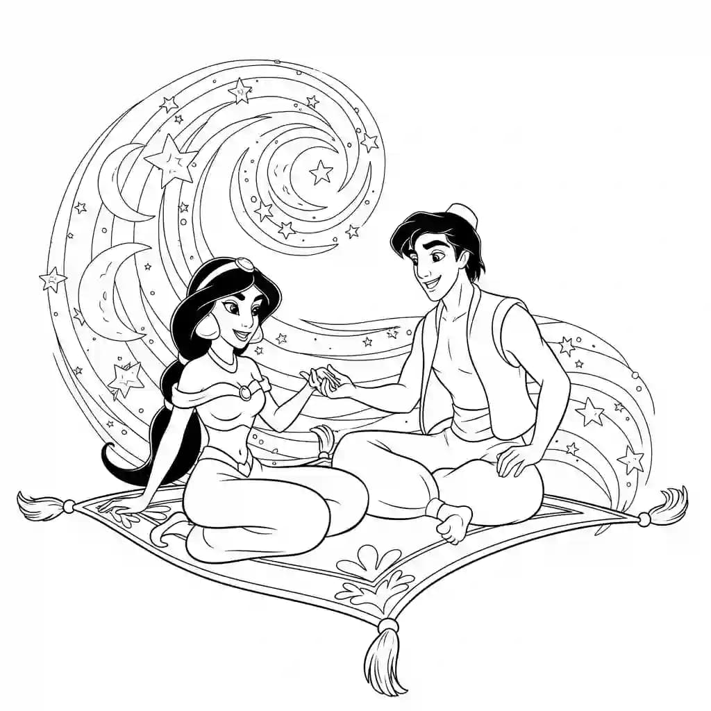 desenhos de Aladdin