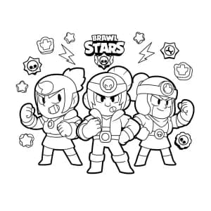 Brawl Stars Desenhos de Brawl Stars para colorir – modelos para imprimir