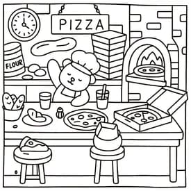 Bobbie Goods - Desenho de Pizzaria