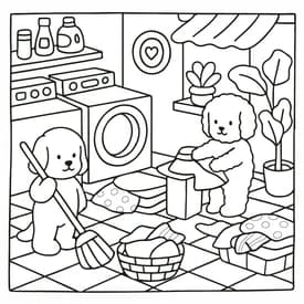 Bobbie Goods - Desenho de Cena de Limpeza