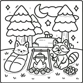 Bobbie Goods - Desenho de Acampamento Sob as Estrelas