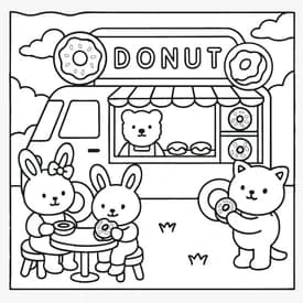 Bobbie Goods - Desenho de Loja de Donuts
