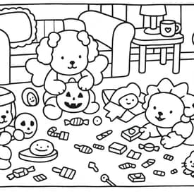 Bobbie Goods - Desenho de Festa de Doces de Halloween