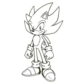Desenho para Colorir do Dark Sonic – Poder Sombrio Desenho para Colorir do Super Sonic – Transformação Épica