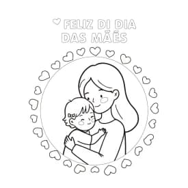 Dia das Mães - Desenho para Colorir