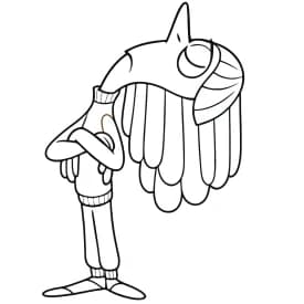 Desenho dos Personagens de Divertida Mente em Quadrinhos para Colorir Desenho da Nojinho com os Braços Cruzados – Divertida Mente