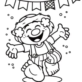 Crianças Vestidas de Caipira na Festa Junina – Desenho para Colorir Palhaço Caipira na Festa Junina – Desenho para Colorir