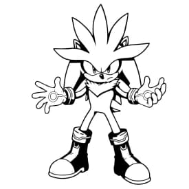 Desenho para Colorir do Silver com Poderes Psíquicos