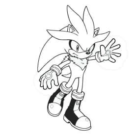 Desenho para Colorir do Silver – Ouriço do Futuro