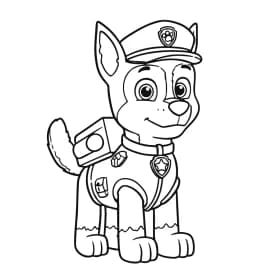 Desenho da Skye no Helicóptero da Patrulha Canina para Colorir Desenho da Patrulha Canina para Colorir - Chase em Cena de Guarda