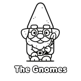 Bluey e Amigos na Árvore: Desenho para Colorir em Meio à Natureza Os Gnomos da Bluey para Colorir: Diversão e Fantasia no Jardim