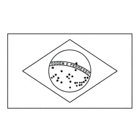 desenho da bandeira do Brasil para colorir