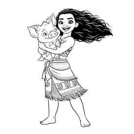 Desenho da Moana para colorir – Imprimir grátis Desenho da Moana para colorir – Imprimir grátis