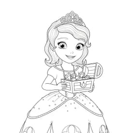 desenho da princesa sofia para colorir
