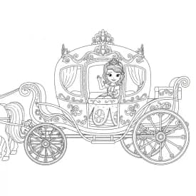 desenho da princesa sofia para colorir