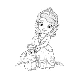 desenho da princesa sofia para colorir