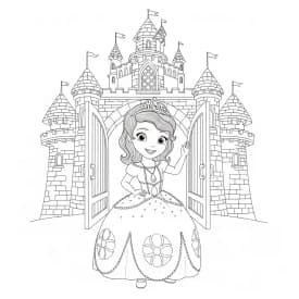 desenho da princesa sofia para colorir
