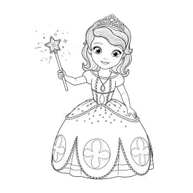 desenho da princesa sofia para colorir