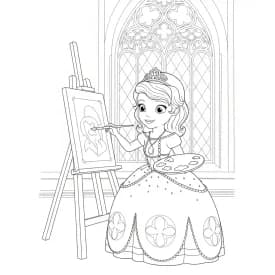 desenho da princesa sofia para colorir