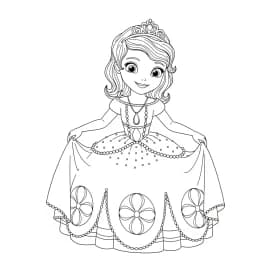 desenho da princesa sofia para colorir