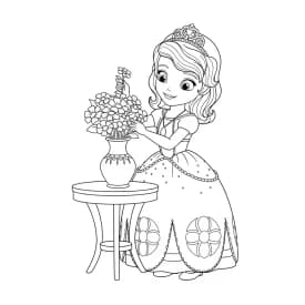 desenho da princesa sofia para colorir