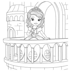 desenho da princesa sofia para colorir