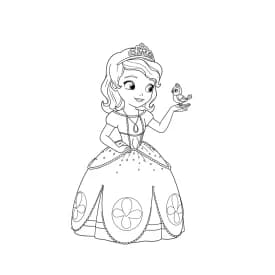desenho da princesa sofia para colorir
