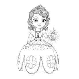 desenho da princesa sofia para colorir